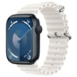 ZGA Ocean Silicone Watch Band, For Apple Watch Series 10 46mm, For Apple Watch Series 10 42mm, For Apple Watch SE 2023 44mm, For Apple Watch Ultra 2 49mm, For Apple Watch Series 9 45mm, For Apple Watch Ultra 49mm, For Apple Watch Series 8 45mm         ...