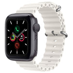 ZGA Ocean Silicone Watch Band, For Apple Watch Series 10 46mm, For Apple Watch Series 10 42mm, For Apple Watch SE 2023 44mm, For Apple Watch Ultra 2 49mm, For Apple Watch Series 9 45mm, For Apple Watch Ultra 49mm, For Apple Watch Series 8 45mm         ...