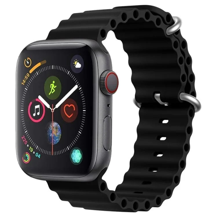 ZGA Ocean Silicone Watch Band, For Apple Watch Series 4 44mm, For Apple Watch Series 3 42mm, For Apple Watch Series 2 42mm, For Apple Watch 42mm