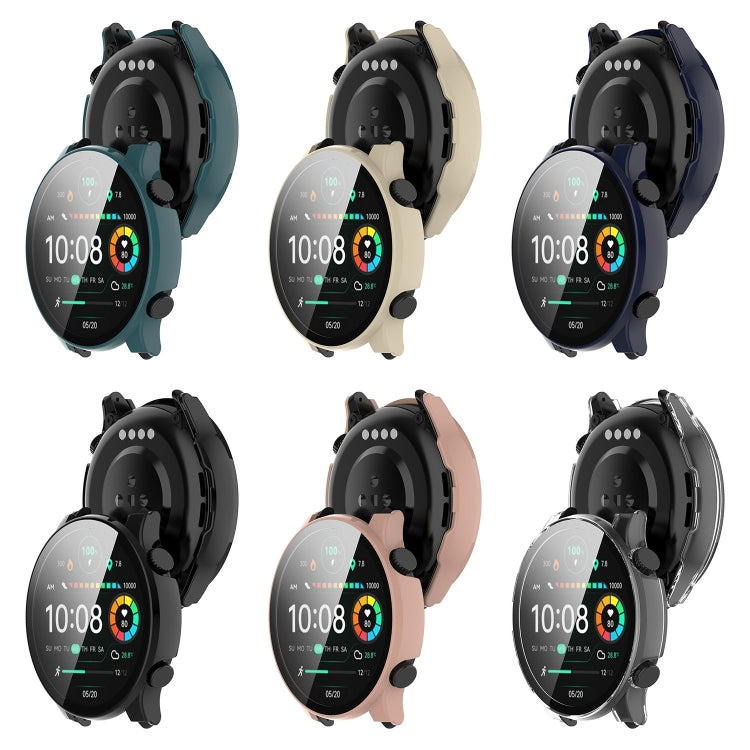 PC + Tempered Film Integrated Watch Protective Case, For Xiaomi Haylou RT3 / Solar Plus LS16