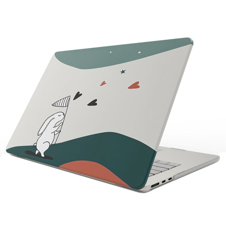 UV 印刷圖案筆記型電腦磨砂保護殼，適用於 MacBook Pro 16.2 A2991 / A2780 / A2485，適用於 MacBook Air 13.3 A1932 / A2179 / A2337