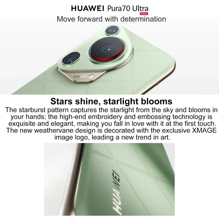 華為 Pura 70 Ultra，螢幕指紋識別，6.8 吋 HarmonyOS 4.2 Kirin 9010 八核心最高 2.3GHz，NFC，OTG，不支援 Google Play，16GB+512GB，16GB+1TB