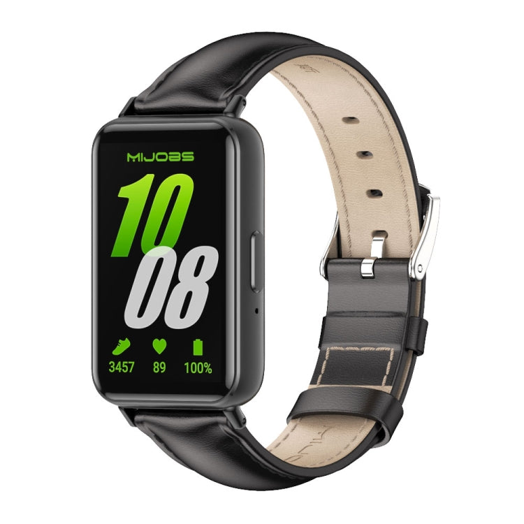 Mijobs 雙面真皮錶帶，適用於三星 Galaxy Fit 3