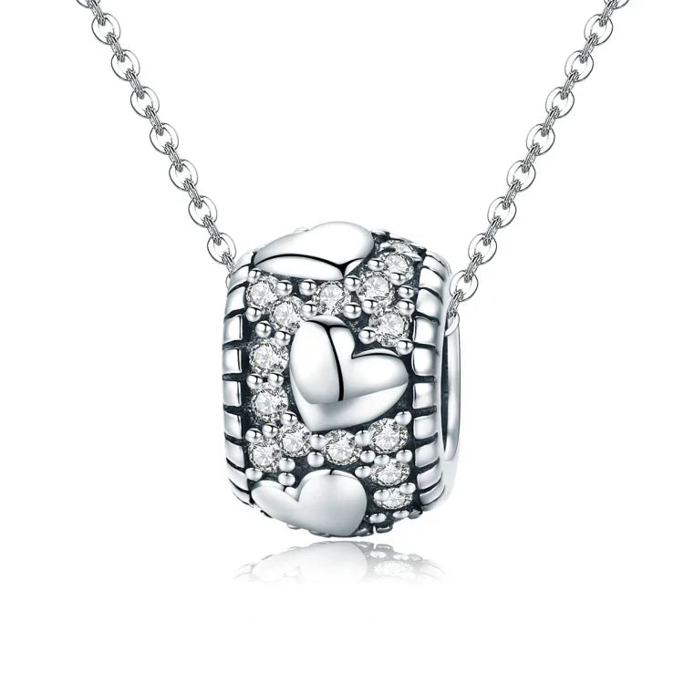 S925純銀閃耀我的心珠DIY手鍊項鍊配件