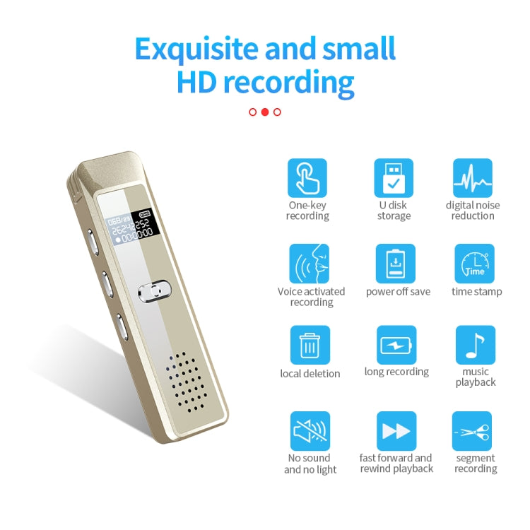 JNN Q7迷你便攜錄音筆，配OLED螢幕，4GB，8GB，16GB，32GB