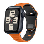 波浪紋理反扣矽膠錶帶，適用於 Apple Watch Series 10 46mm，適用於 Apple Watch Series 10 42mm，適用於 Apple Watch SE 2023 44mm，適用於 Apple Watch SE 2023 40mm