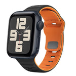 波浪紋理反扣矽膠錶帶，適用於 Apple Watch Series 10 46mm，適用於 Apple Watch Series 10 42mm，適用於 Apple Watch SE 2023 44mm，適用於 Apple Watch SE 2023 40mm