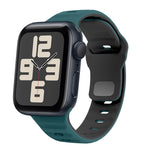波浪紋理反扣矽膠錶帶，適用於 Apple Watch Series 10 46mm，適用於 Apple Watch Series 10 42mm，適用於 Apple Watch SE 2023 44mm，適用於 Apple Watch SE 2023 40mm