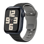 波浪紋理反扣矽膠錶帶，適用於 Apple Watch Series 10 46mm，適用於 Apple Watch Series 10 42mm，適用於 Apple Watch SE 2023 44mm，適用於 Apple Watch SE 2023 40mm