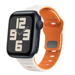 波浪紋理反扣矽膠錶帶，適用於 Apple Watch Series 10 46mm，適用於 Apple Watch Series 10 42mm，適用於 Apple Watch SE 2023 44mm，適用於 Apple Watch SE 2023 40mm