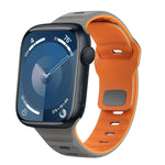 波浪紋理反扣矽膠錶帶，適用於 Apple Watch Ultra 2 49mm，適用於 Apple Watch Series 9 45mm，適用於 Apple Watch Series 9 41mm，適用於 Apple Watch Ultra 49mm