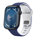 波浪紋理反扣矽膠錶帶，適用於 Apple Watch Ultra 2 49mm，適用於 Apple Watch Series 9 45mm，適用於 Apple Watch Series 9 41mm，適用於 Apple Watch Ultra 49mm