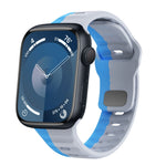 波浪紋理反扣矽膠錶帶，適用於 Apple Watch Ultra 2 49mm，適用於 Apple Watch Series 9 45mm，適用於 Apple Watch Series 9 41mm，適用於 Apple Watch Ultra 49mm