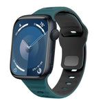 波浪紋理反扣矽膠錶帶，適用於 Apple Watch Ultra 2 49mm，適用於 Apple Watch Series 9 45mm，適用於 Apple Watch Series 9 41mm，適用於 Apple Watch Ultra 49mm