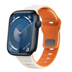 波浪紋理反扣矽膠錶帶，適用於 Apple Watch Ultra 2 49mm，適用於 Apple Watch Series 9 45mm，適用於 Apple Watch Series 9 41mm，適用於 Apple Watch Ultra 49mm