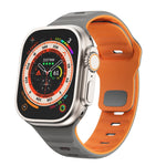 波浪紋理反扣矽膠錶帶，適用於 Apple Watch Ultra 2 49mm，適用於 Apple Watch Series 9 45mm，適用於 Apple Watch Series 9 41mm，適用於 Apple Watch Ultra 49mm