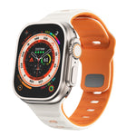 波浪紋理反扣矽膠錶帶，適用於 Apple Watch Ultra 2 49mm，適用於 Apple Watch Series 9 45mm，適用於 Apple Watch Series 9 41mm，適用於 Apple Watch Ultra 49mm