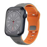 波浪紋理反扣矽膠錶帶，適用於 Apple Watch Series 8 41mm，適用於 Apple Watch Series 8 45mm，適用於 Apple Watch SE 2022 40mm，適用於 Apple Watch SE 2022 44mm