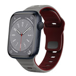 波浪紋理反扣矽膠錶帶，適用於 Apple Watch Series 8 41mm，適用於 Apple Watch Series 8 45mm，適用於 Apple Watch SE 2022 40mm，適用於 Apple Watch SE 2022 44mm