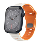 波浪紋理反扣矽膠錶帶，適用於 Apple Watch Series 8 41mm，適用於 Apple Watch Series 8 45mm，適用於 Apple Watch SE 2022 40mm，適用於 Apple Watch SE 2022 44mm