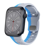 波浪紋理反扣矽膠錶帶，適用於 Apple Watch Series 8 41mm，適用於 Apple Watch Series 8 45mm，適用於 Apple Watch SE 2022 40mm，適用於 Apple Watch SE 2022 44mm