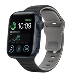 波浪紋理反扣矽膠錶帶，適用於 Apple Watch Series 8 41mm，適用於 Apple Watch Series 8 45mm，適用於 Apple Watch SE 2022 40mm，適用於 Apple Watch SE 2022 44mm