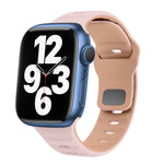 波浪紋理反扣矽膠錶帶，適用於 Apple Watch Series 7 41mm，適用於 Apple Watch Series 7 45mm，適用於 Apple Watch SE 40mm，適用於 Apple Watch SE 44mm