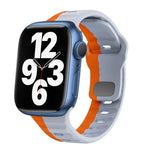 波浪紋理反扣矽膠錶帶，適用於 Apple Watch Series 7 41mm，適用於 Apple Watch Series 7 45mm，適用於 Apple Watch SE 40mm，適用於 Apple Watch SE 44mm