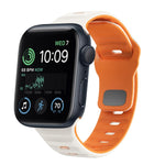 波浪紋理反扣矽膠錶帶，適用於 Apple Watch Series 7 41mm，適用於 Apple Watch Series 7 45mm，適用於 Apple Watch SE 40mm，適用於 Apple Watch SE 44mm