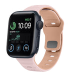波浪紋理反扣矽膠錶帶，適用於 Apple Watch Series 7 41mm，適用於 Apple Watch Series 7 45mm，適用於 Apple Watch SE 40mm，適用於 Apple Watch SE 44mm