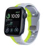 波浪紋理反扣矽膠錶帶，適用於 Apple Watch Series 7 41mm，適用於 Apple Watch Series 7 45mm，適用於 Apple Watch SE 40mm，適用於 Apple Watch SE 44mm