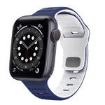 波浪紋理反扣矽膠錶帶，適用於 Apple Watch Series 6 40mm，適用於 Apple Watch Series 6 44mm，適用於 Apple Watch Series 5 44mm，適用於 Apple Watch Series 5 40mm