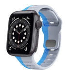 波浪紋理反扣矽膠錶帶，適用於 Apple Watch Series 6 40mm，適用於 Apple Watch Series 6 44mm，適用於 Apple Watch Series 5 44mm，適用於 Apple Watch Series 5 40mm