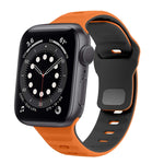 波浪紋理反扣矽膠錶帶，適用於 Apple Watch Series 6 40mm，適用於 Apple Watch Series 6 44mm，適用於 Apple Watch Series 5 44mm，適用於 Apple Watch Series 5 40mm