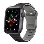 波浪紋理反扣矽膠錶帶，適用於 Apple Watch Series 6 40mm，適用於 Apple Watch Series 6 44mm，適用於 Apple Watch Series 5 44mm，適用於 Apple Watch Series 5 40mm