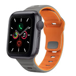波浪紋理反扣矽膠錶帶，適用於 Apple Watch Series 6 40mm，適用於 Apple Watch Series 6 44mm，適用於 Apple Watch Series 5 44mm，適用於 Apple Watch Series 5 40mm