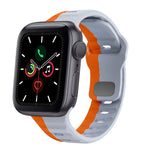 波浪紋理反扣矽膠錶帶，適用於 Apple Watch Series 6 40mm，適用於 Apple Watch Series 6 44mm，適用於 Apple Watch Series 5 44mm，適用於 Apple Watch Series 5 40mm