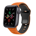 波浪紋理反扣矽膠錶帶，適用於 Apple Watch Series 6 40mm，適用於 Apple Watch Series 6 44mm，適用於 Apple Watch Series 5 44mm，適用於 Apple Watch Series 5 40mm