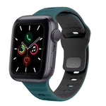 波浪紋理反扣矽膠錶帶，適用於 Apple Watch Series 6 40mm，適用於 Apple Watch Series 6 44mm，適用於 Apple Watch Series 5 44mm，適用於 Apple Watch Series 5 40mm