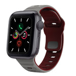 波浪紋理反扣矽膠錶帶，適用於 Apple Watch Series 6 40mm，適用於 Apple Watch Series 6 44mm，適用於 Apple Watch Series 5 44mm，適用於 Apple Watch Series 5 40mm
