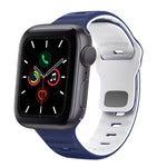 波浪紋理反扣矽膠錶帶，適用於 Apple Watch Series 6 40mm，適用於 Apple Watch Series 6 44mm，適用於 Apple Watch Series 5 44mm，適用於 Apple Watch Series 5 40mm
