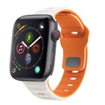 波浪紋理反扣矽膠錶帶，適用於 Apple Watch Series 4 44mm，適用於 Apple Watch Series 4 40mm，適用於 Apple Watch Series 3 38mm，適用於 Apple Watch Series 3 42mm