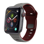 波浪紋理反扣矽膠錶帶，適用於 Apple Watch Series 4 44mm，適用於 Apple Watch Series 4 40mm，適用於 Apple Watch Series 3 38mm，適用於 Apple Watch Series 3 42mm