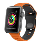 波浪紋理反扣矽膠錶帶，適用於 Apple Watch Series 4 44mm，適用於 Apple Watch Series 4 40mm，適用於 Apple Watch Series 3 38mm，適用於 Apple Watch Series 3 42mm