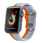 波浪紋理反扣矽膠錶帶，適用於 Apple Watch Series 2 42mm，適用於 Apple Watch Series 2 38mm，適用於 Apple Watch 42mm，適用於 Apple Watch 38mm