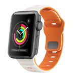波浪紋理反扣矽膠錶帶，適用於 Apple Watch Series 2 42mm，適用於 Apple Watch Series 2 38mm，適用於 Apple Watch 42mm，適用於 Apple Watch 38mm