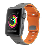 波浪紋理反扣矽膠錶帶，適用於 Apple Watch Series 2 42mm，適用於 Apple Watch Series 2 38mm，適用於 Apple Watch 42mm，適用於 Apple Watch 38mm