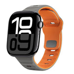 波浪紋理反扣矽膠錶帶，適用於 Apple Watch Series 10 46mm，適用於 Apple Watch Series 10 42mm，適用於 Apple Watch SE 2023 44mm，適用於 Apple Watch SE 2023 40mm