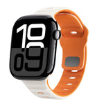 波浪紋理反扣矽膠錶帶，適用於 Apple Watch Series 10 46mm，適用於 Apple Watch Series 10 42mm，適用於 Apple Watch SE 2023 44mm，適用於 Apple Watch SE 2023 40mm