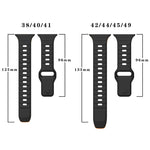 波浪紋理反扣矽膠錶帶，適用於 Apple Watch Series 8 41mm，適用於 Apple Watch Series 8 45mm，適用於 Apple Watch SE 2022 40mm，適用於 Apple Watch SE 2022 44mm